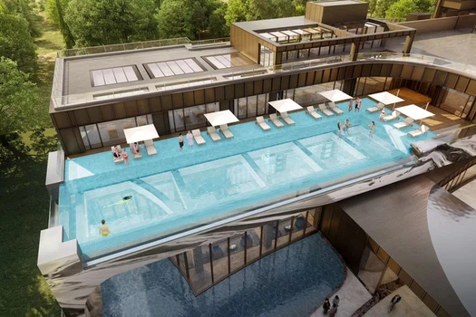 Transparent Acrylic swimming pool in South Korea Transparent Acrylic swimming pool in South Korea